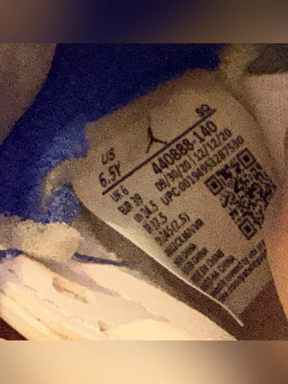 Jordan Air Jordan 5 Retro GS Mid White Blue Gray Black Leather Sz 6.5Y